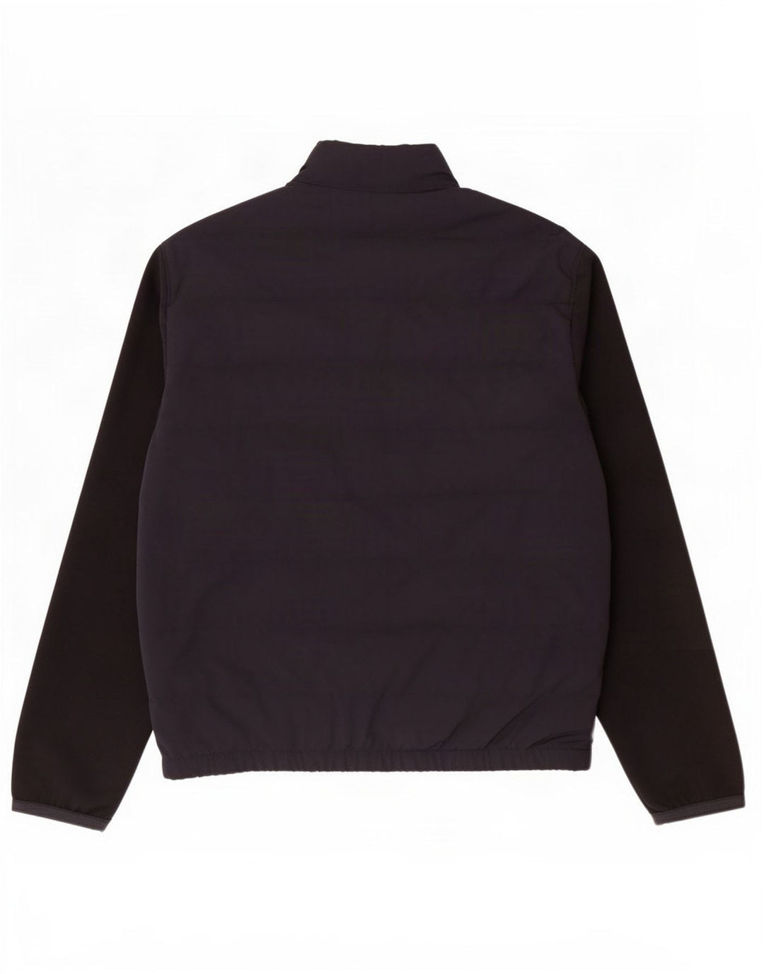Jaqueta acolchoada masculina Zara UK 40 grande poliéster colorblock azul marinho
