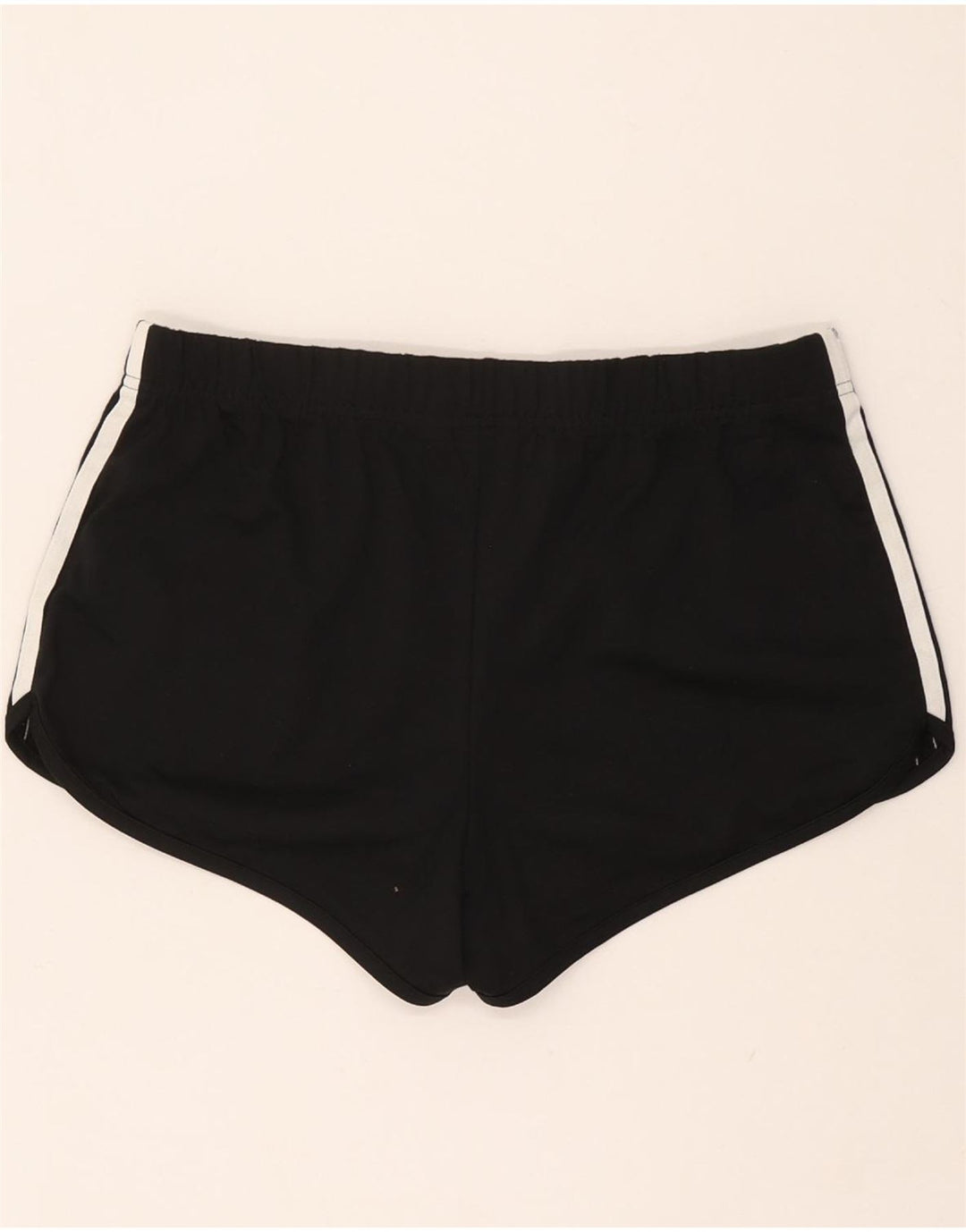 Shorts esportivos femininos Adidas UK 8 pequeno poliéster preto