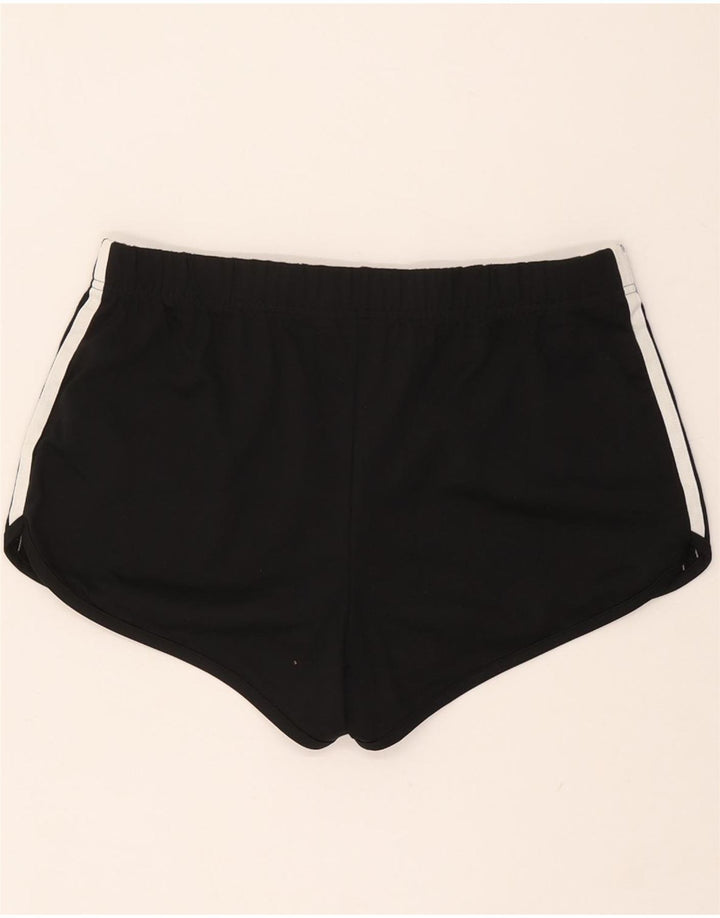 Shorts esportivos femininos Adidas UK 8 pequeno poliéster preto