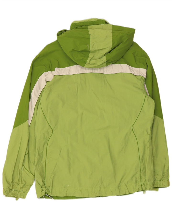 Jaqueta feminina COLUMBIA Interchange Rain UK 14 verde médio colorblock