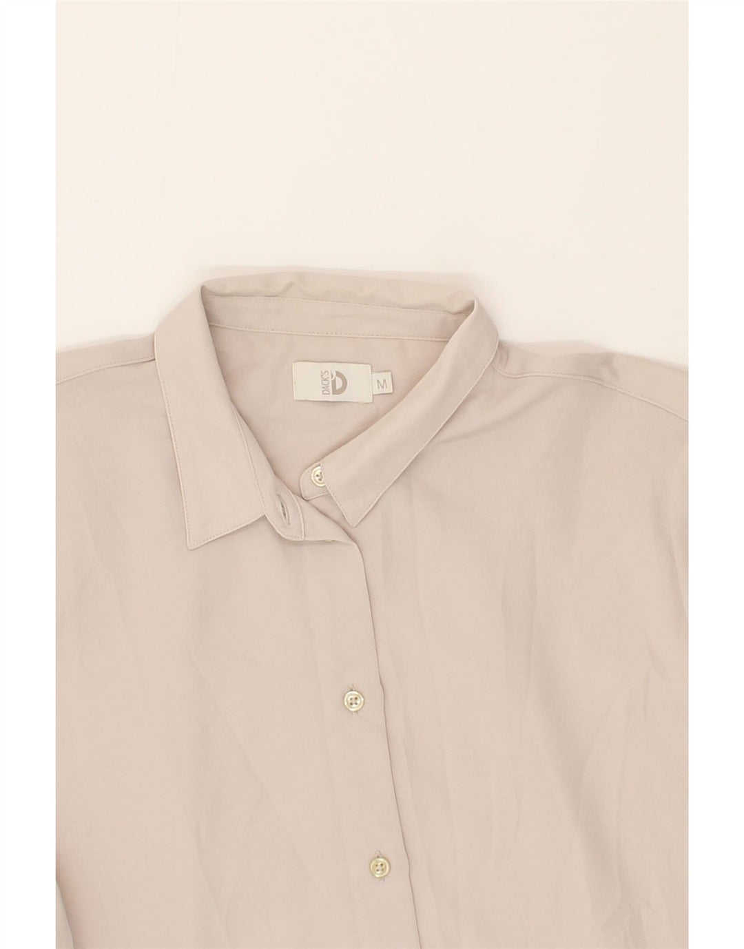 DACK'S Womens Shirt UK 14 Medium Beige Polyester Vintage Dack's and Second-Hand Dack's from Messina Hembry 