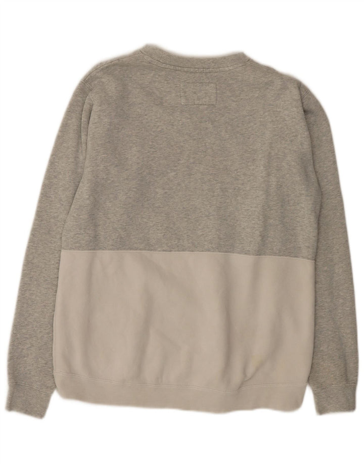 Hurley moletom masculino gráfico jumper médio cinza colorblock algodão