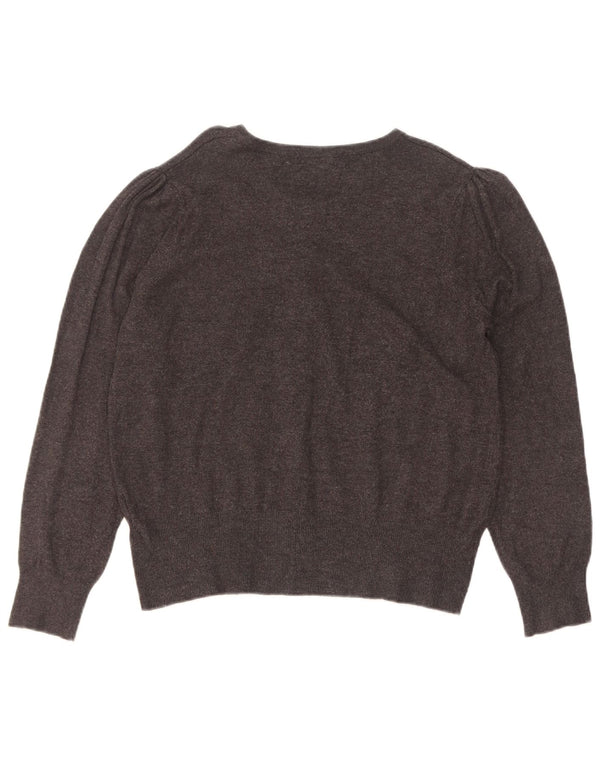 Suéter cardigã feminino Marks & Spencer Reino Unido 14 Viscose cinza médio