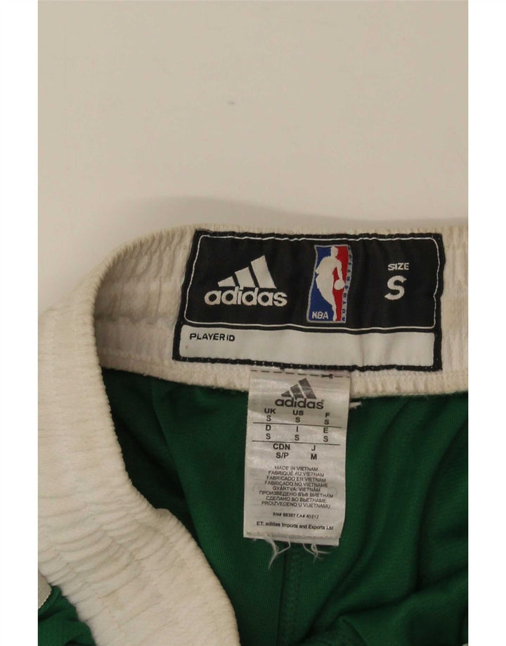 Adidas Mens Boston Celtics Sport Shorts Pequeno Verde Colorblock Poliéster