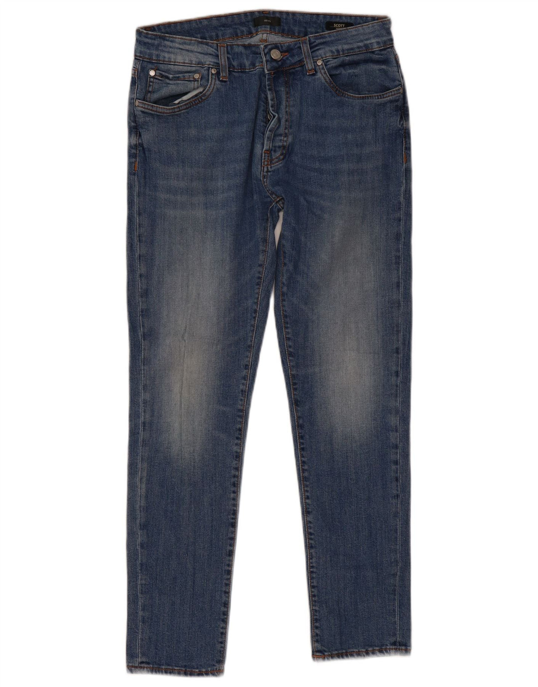 Liu Jo Masculino Scott Skinny Jeans W33 L29 Azul Poliéster