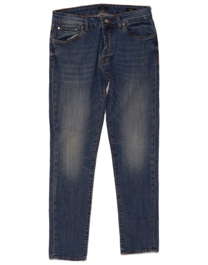 Liu Jo Masculino Scott Skinny Jeans W33 L29 Azul Poliéster
