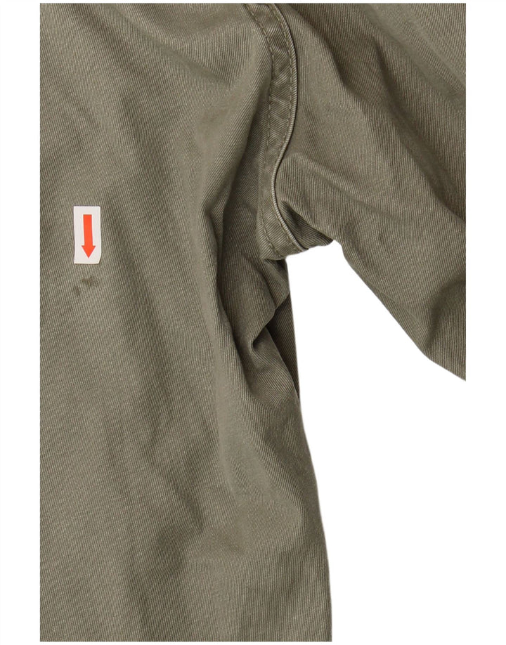 Calça feminina casual reta REPLAY W33 L32 algodão cáqui