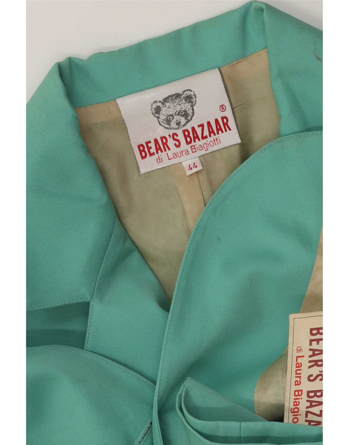 Laura Biagiotti Jaqueta feminina Bear's Bazaar Blazer IT 44 verde médio
