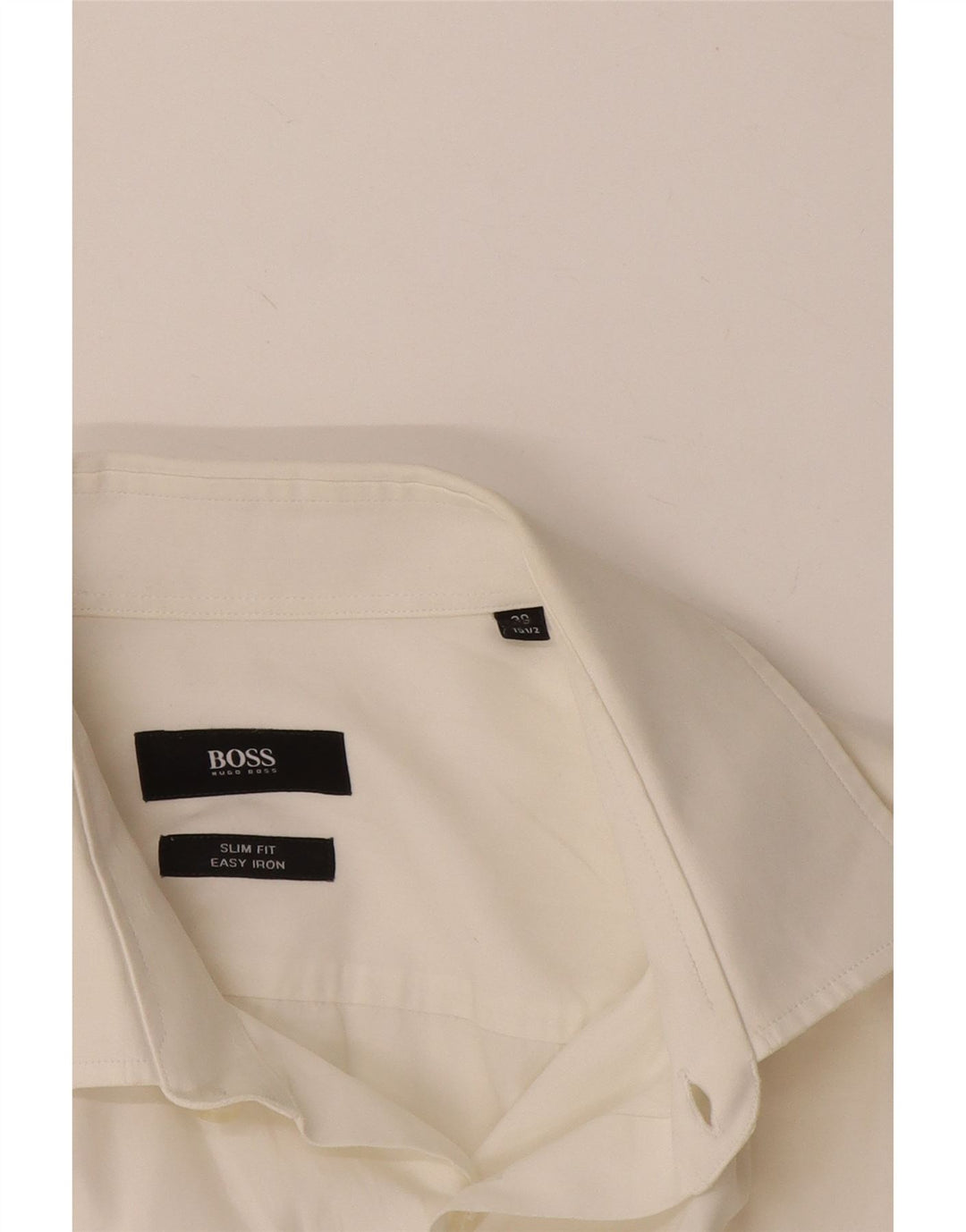 Camisa Slim Fit Masculina Hugo Boss Tamanho 39 15 1/2 Médio Branco