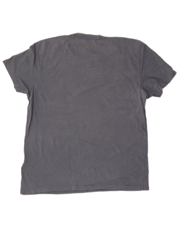 Camiseta feminina All Saints UK 16 grande algodão cinza