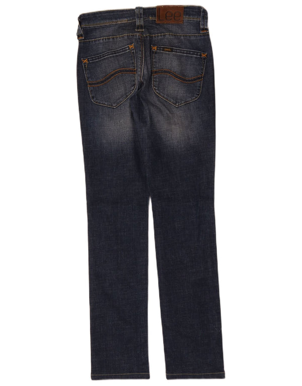 Lee Womens Slim Jeans W27 L30 Azul Algodão