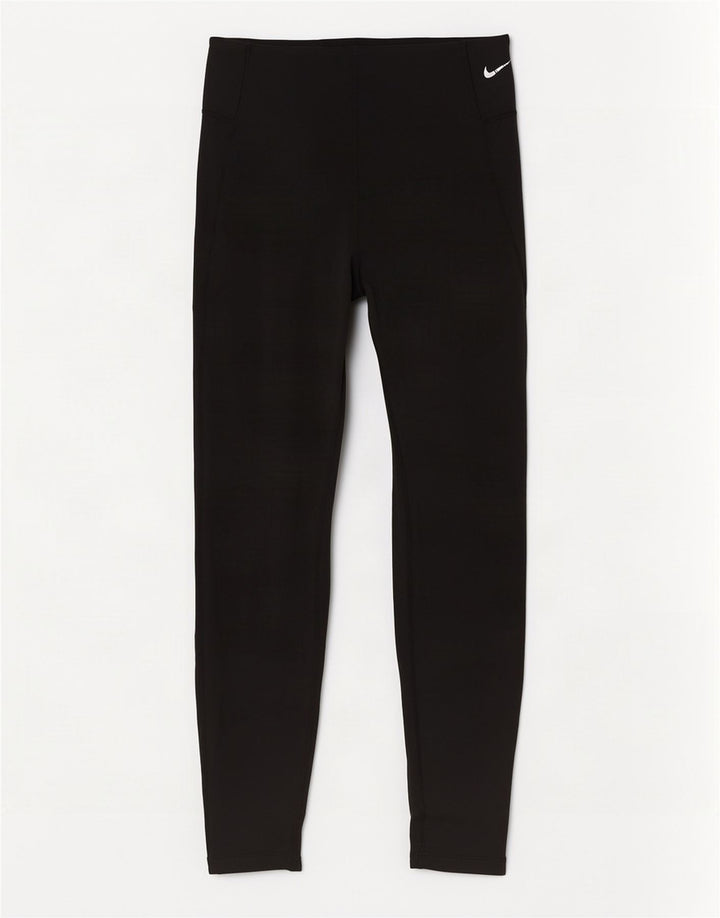 Leggings Nike Dri Fit Crop Femininas UK 14 Médio Preto Poliéster