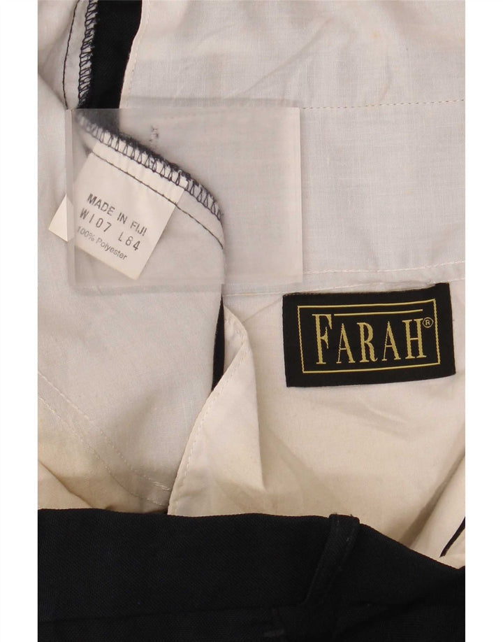 Calça masculina reta Farah W42 L33 azul marinho poliéster