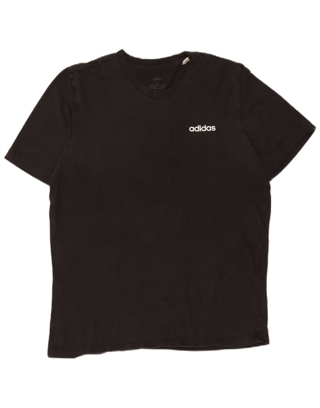Camiseta masculina Adidas grande algodão preto