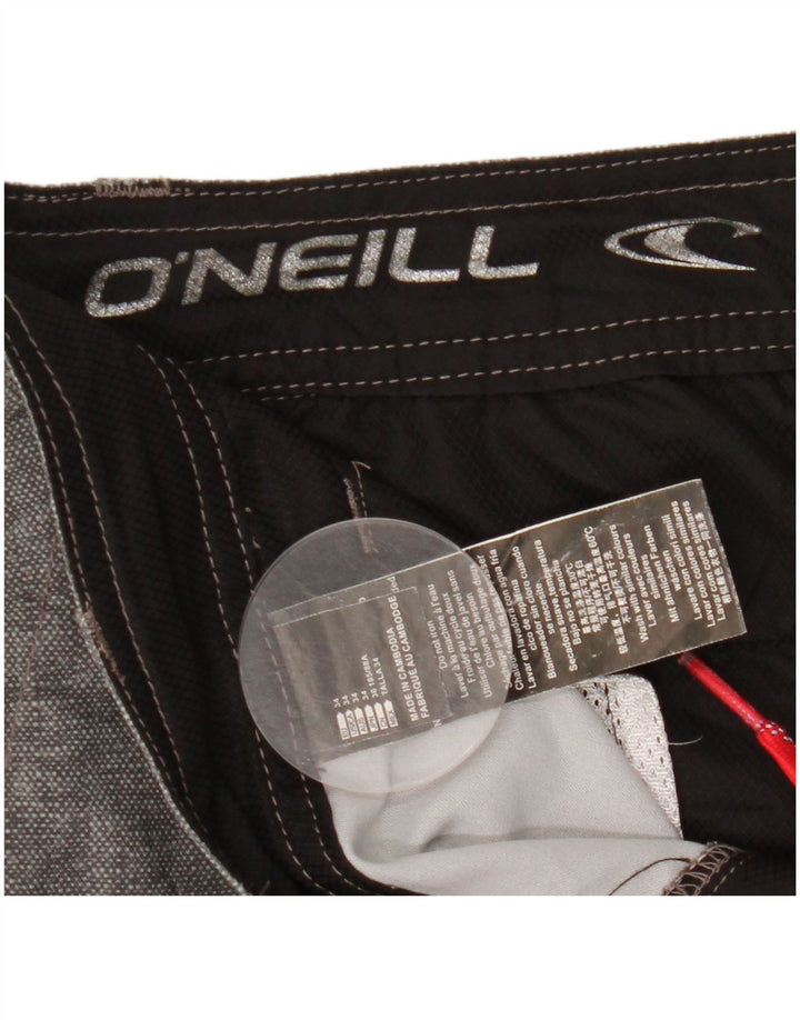 Shorts Chino masculino O'Neill W34 grande poliéster manchado cinza