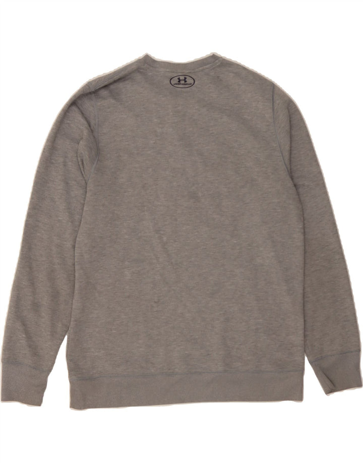 UNDER ARMOUR Mens Graphic Sweatshirt Jumper Medium Grey Cotton Vintage Under Armour and Second-Hand Under Armour from Messina Hembry 