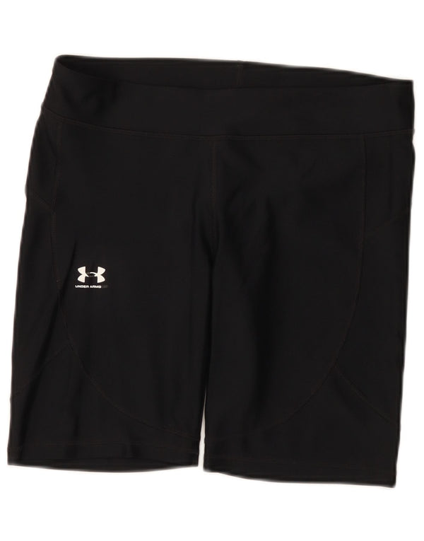 Under Armour Womens Heat Gear Sport Shorts Reino Unido 14 Grande Preto