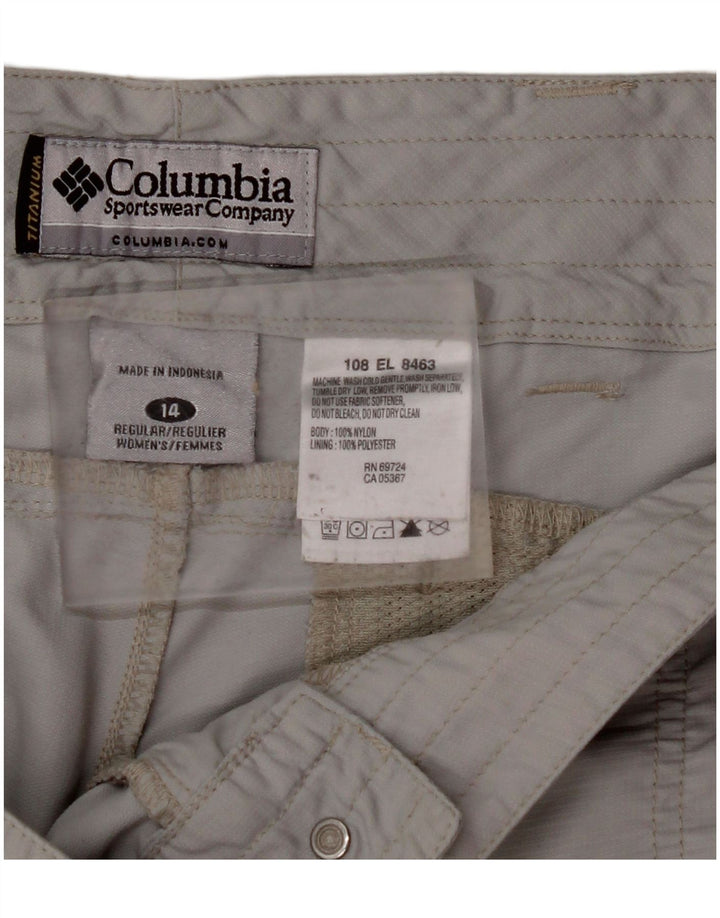 Calça cargo regular feminina COLUMBIA Titanium US 14 XL W36 L31 cinza
