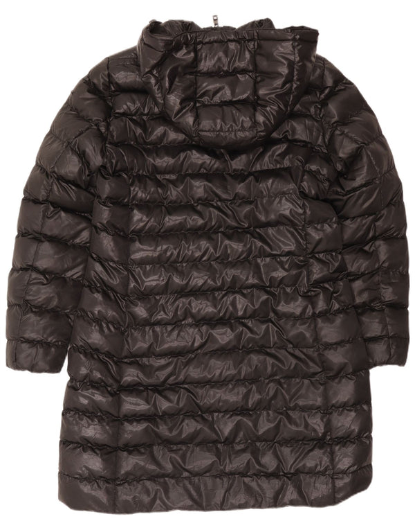 Casaco acolchoado com capuz Respira feminino Geox UK 14 grande poliéster preto