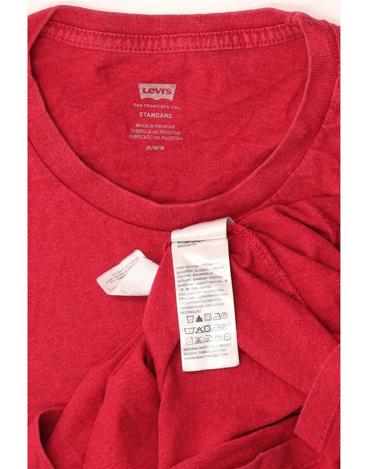 Camiseta masculina Levi's Top médio algodão rosa