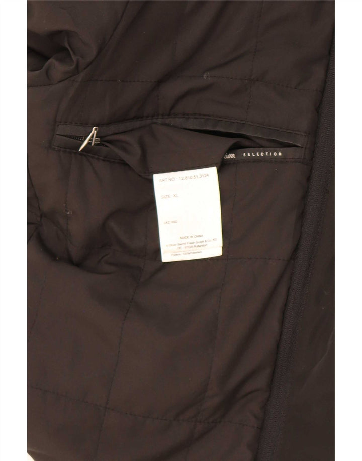 Jaqueta utilitária masculina S.Oliver UK 42 XL lã preta