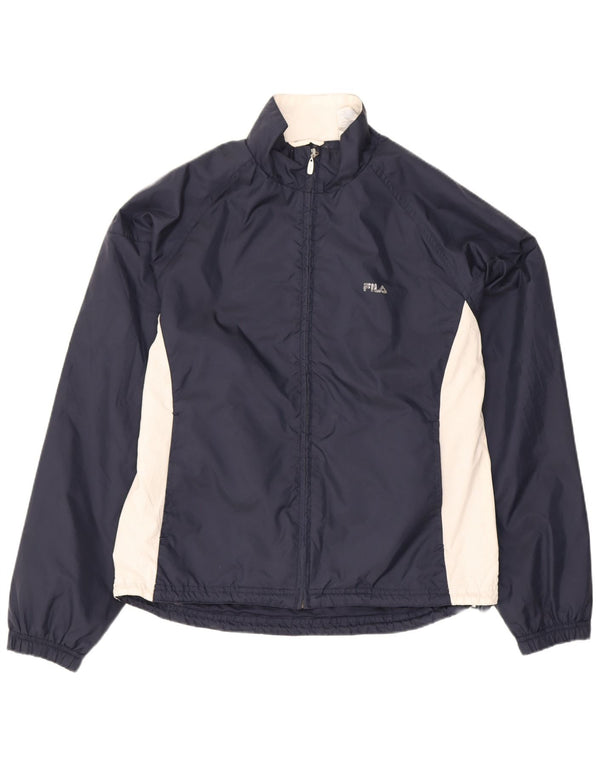 Fila Womens Tracksuit Top Jacket IT 44 Médio Azul Marinho Colourblock