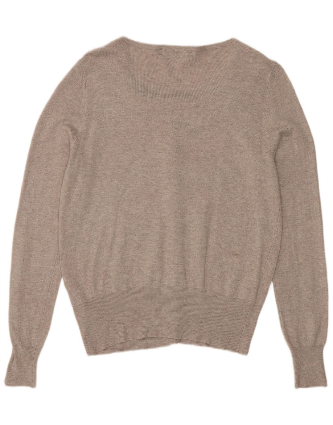 Suéter cardigã feminino Marks & Spencer Reino Unido 14 Viscose cinza médio