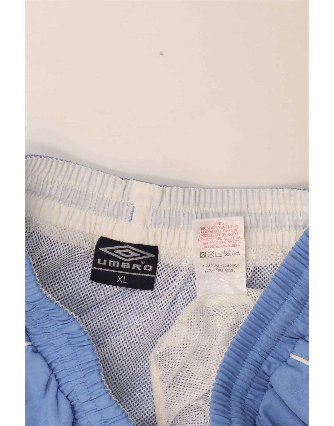 Umbro Mens Graphic Sport Shorts XL Azul Poliéster