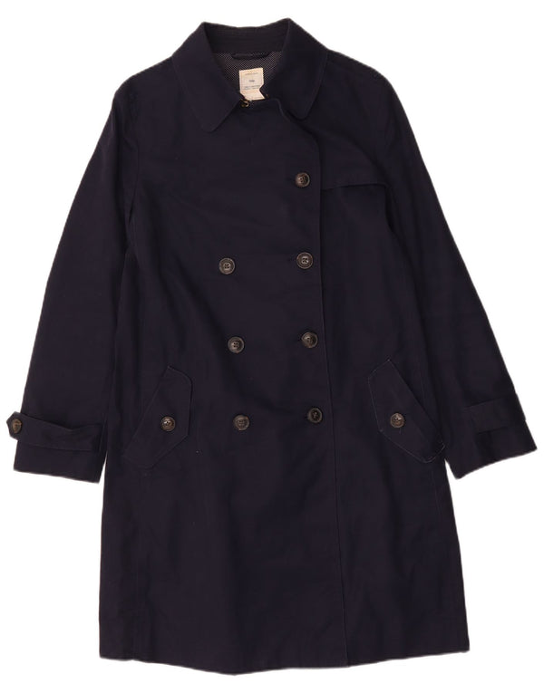 Gap Womens Trench Coat UK 14 Médio Azul Marinho