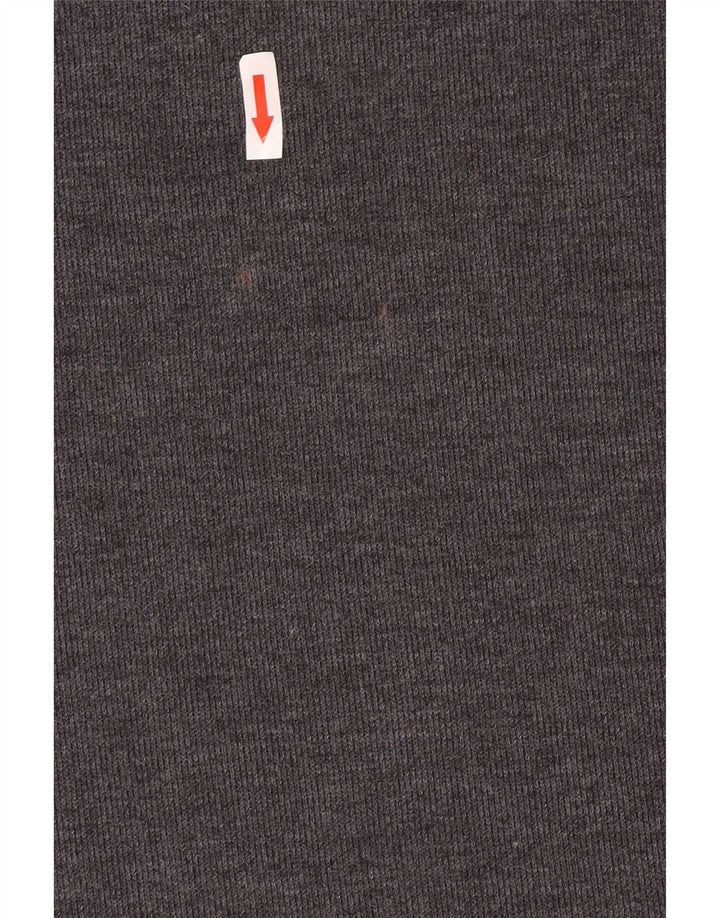 Camiseta feminina Zara UK 12 algodão cinza médio