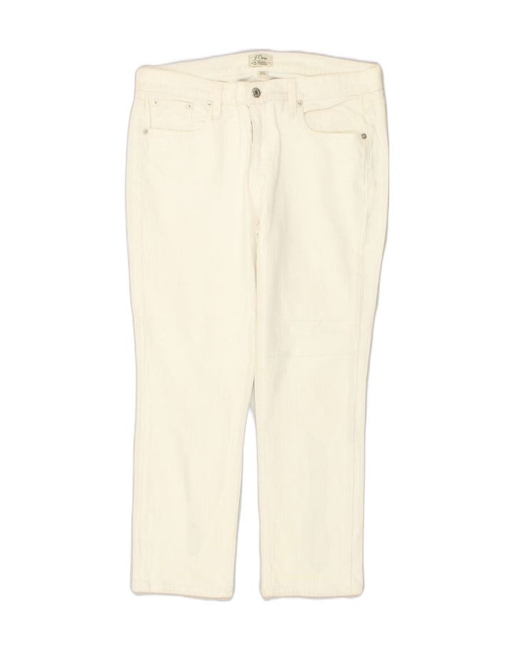 J. CREW Womens Boyfriend Slim Jeans W28 L25 White Cotton | Vintage J. Crew | Thrift | Second-Hand J. Crew | Used Clothing | Messina Hembry 