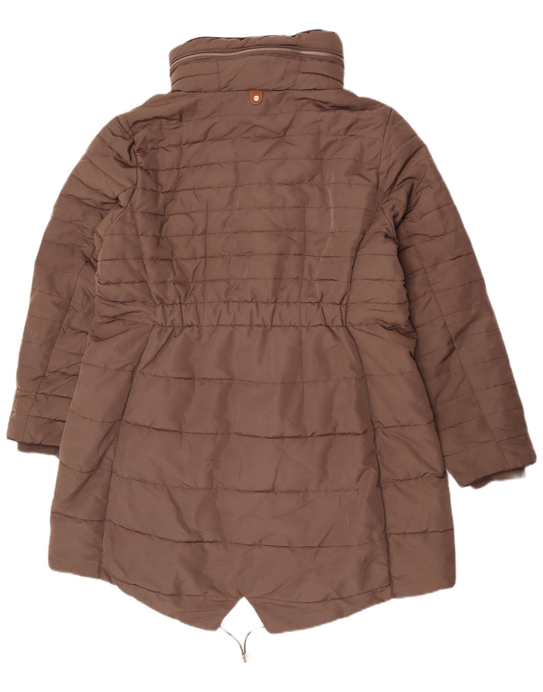 Jaqueta parka feminina com capuz Marks & Spencer Reino Unido 20 2XL poliéster cáqui