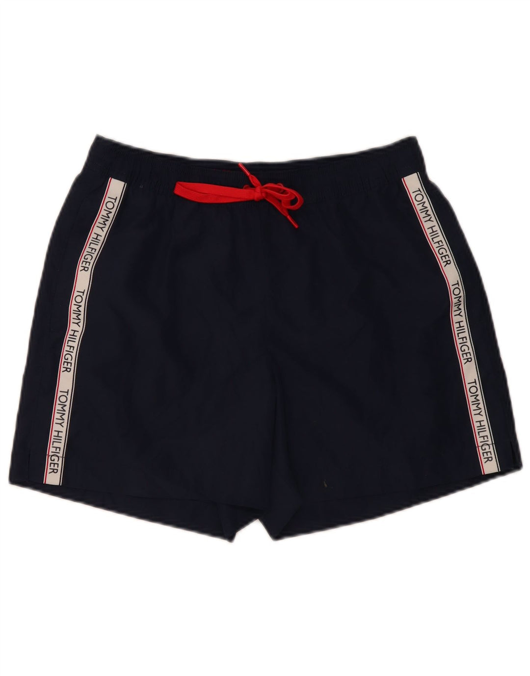 Shorts de natação masculino TOMMY HILFIGER poliéster azul marinho médio