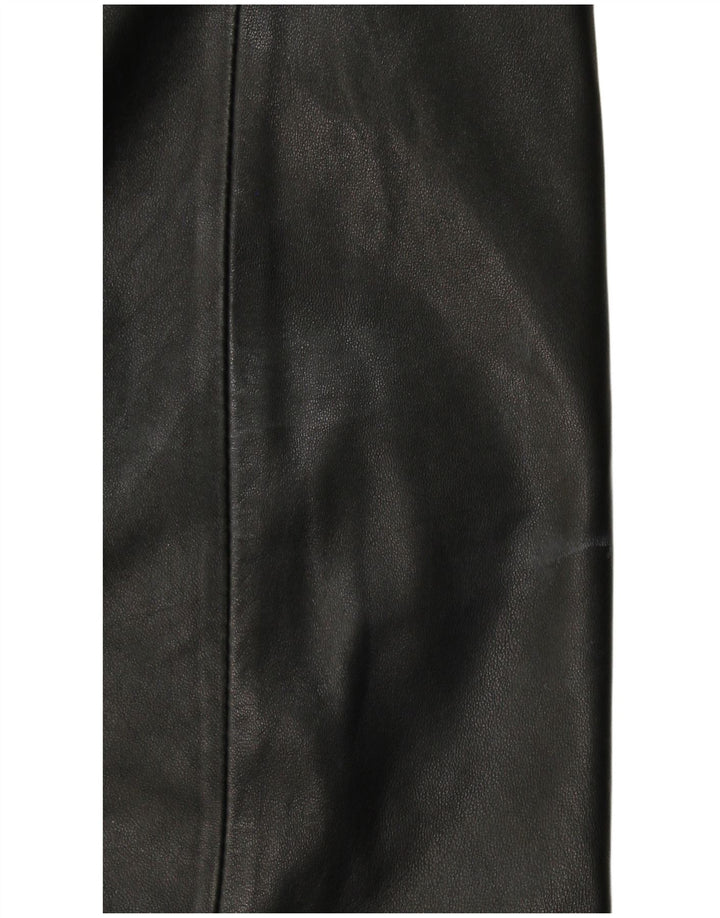 Casaco de couro masculino IT 56 3XL couro preto