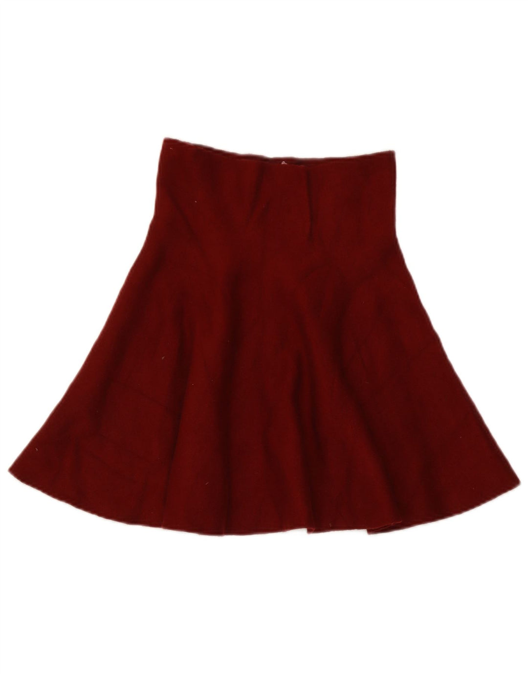 Zara Saia feminina de malha larga pequena W26 Borgonha