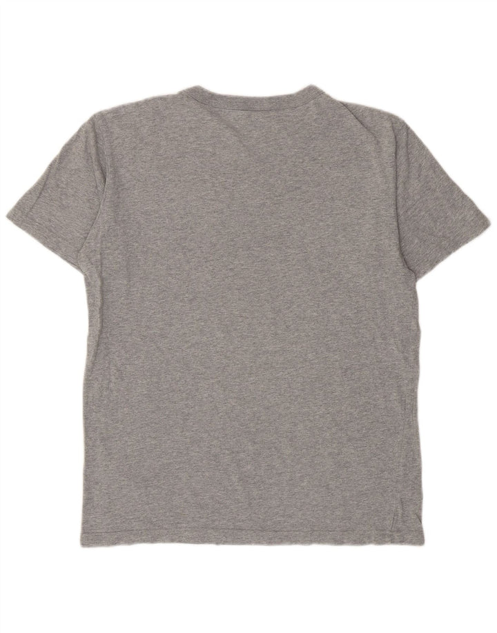 Camiseta masculina estampada Champion grande cinza manchado