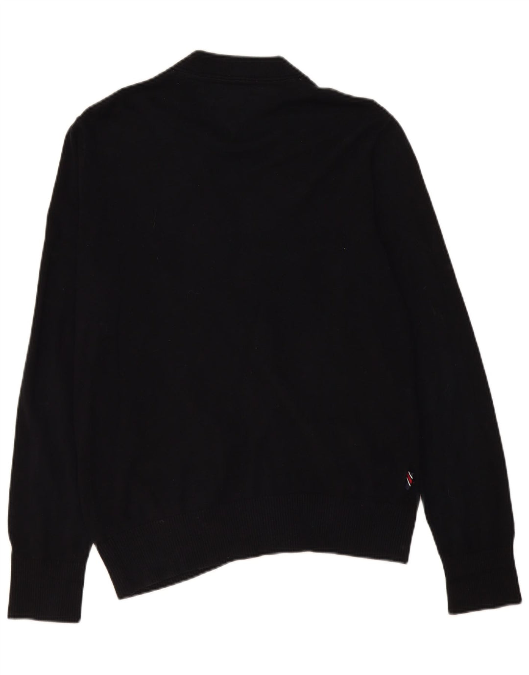 Suéter cardigã masculino Tommy Hilfiger algodão preto médio