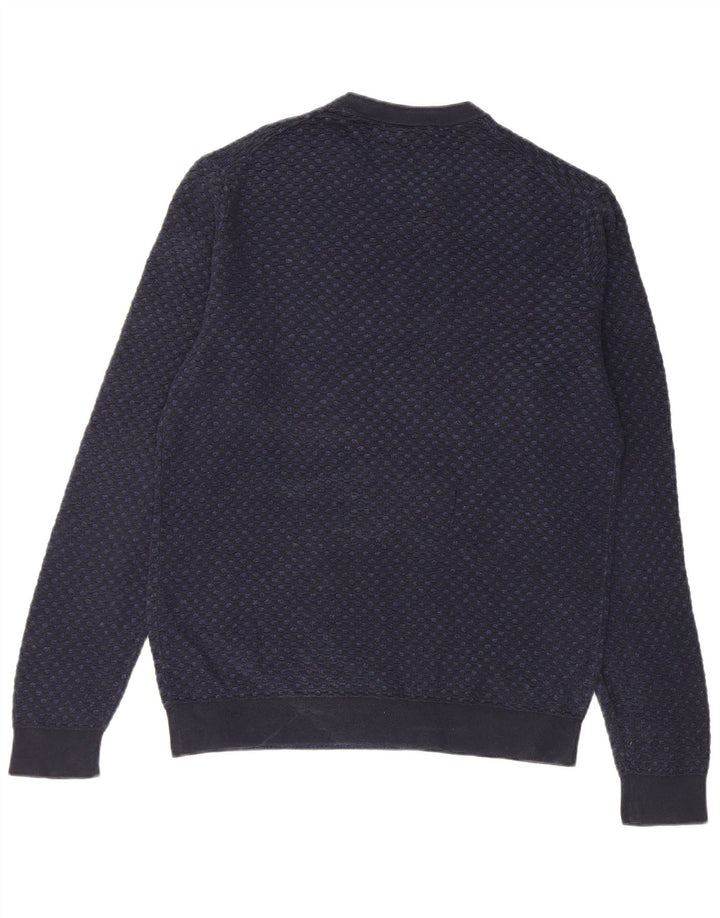 Suéter masculino Calvin Klein com gola redonda pequeno azul marinho