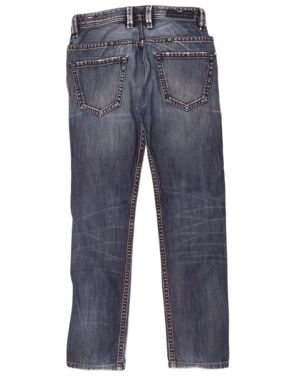 Diesel Mens Paddom Straight Jeans W29 L29 Azul Algodão