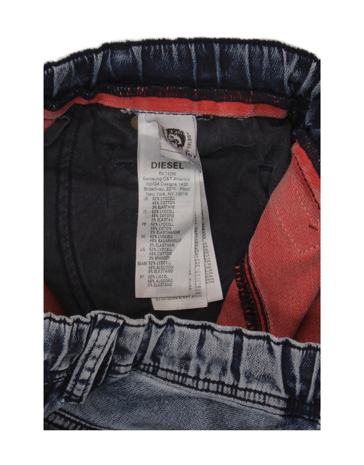 DIESEL Meninos Capri Jeans 15-16 Anos W32 L23 Azul Lyocell