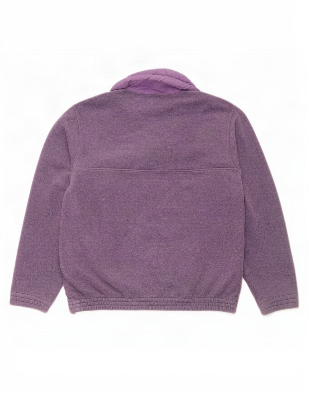 Astrolabio Suéter masculino de lã com botão e gola média roxo
