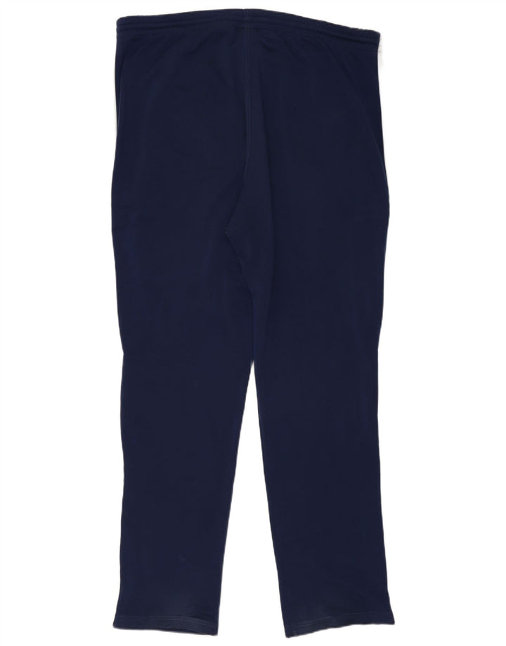 Calça de treino masculina Adidas 2XL azul marinho colorblock poliéster