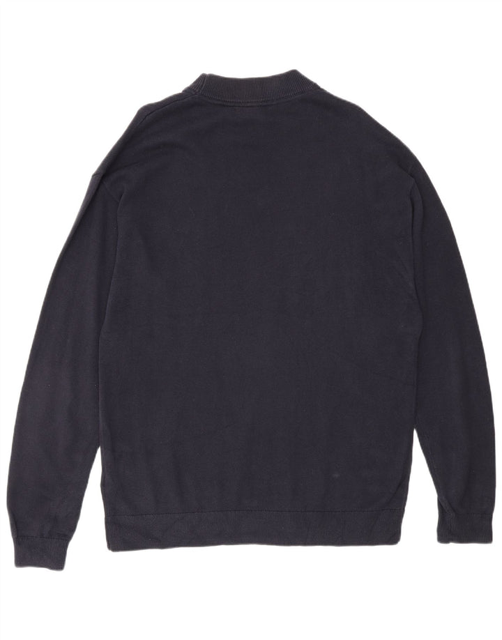 Suéter masculino Calvin Klein Jeans com gola redonda pequeno azul marinho