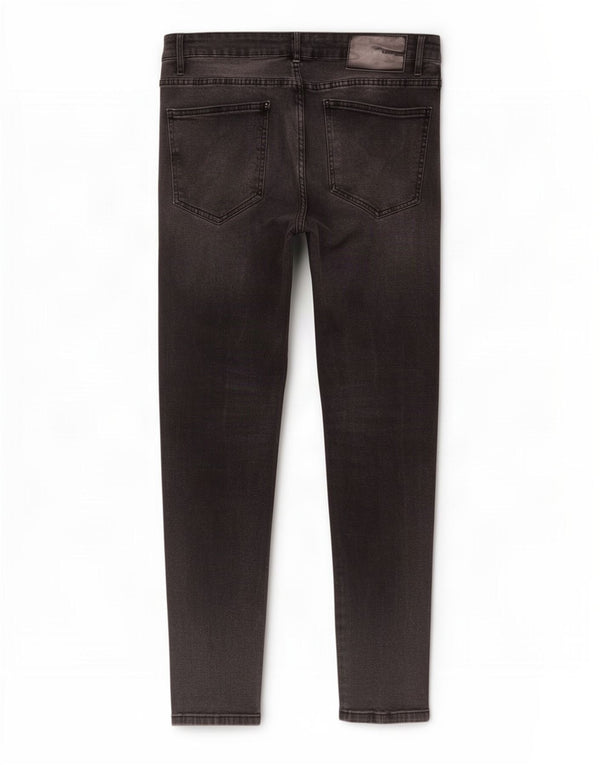 Zara Mens Slim Fit Jeans Skinny EU 46 XL W36 L30 Cinza Algodão
