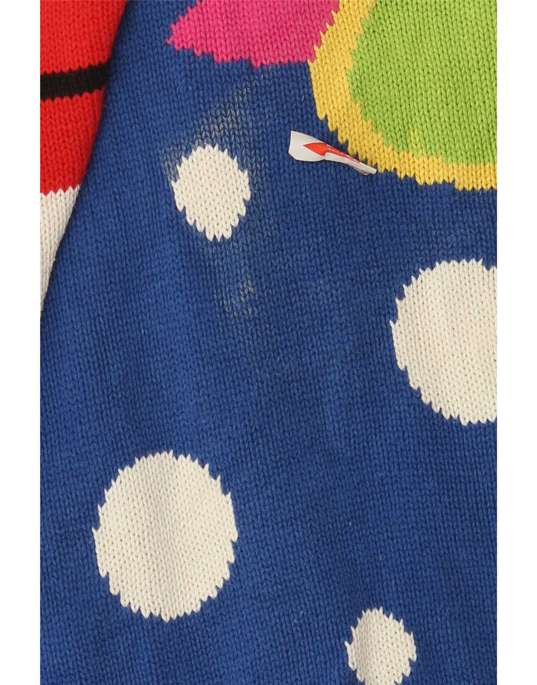 Suéter feminino básico com palangre e gola canoa UK 14 médio multicolorido