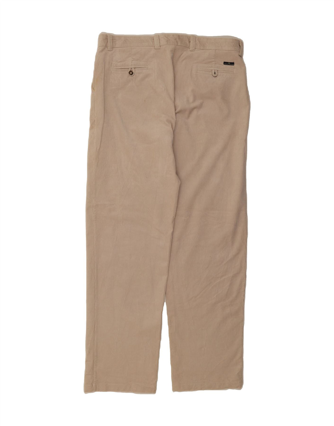 SERGIO TACCHINI Mens Straight Corduroy Trousers W40 L35 Beige Cotton Vintage Sergio Tacchini and Second-Hand Sergio Tacchini from Messina Hembry 