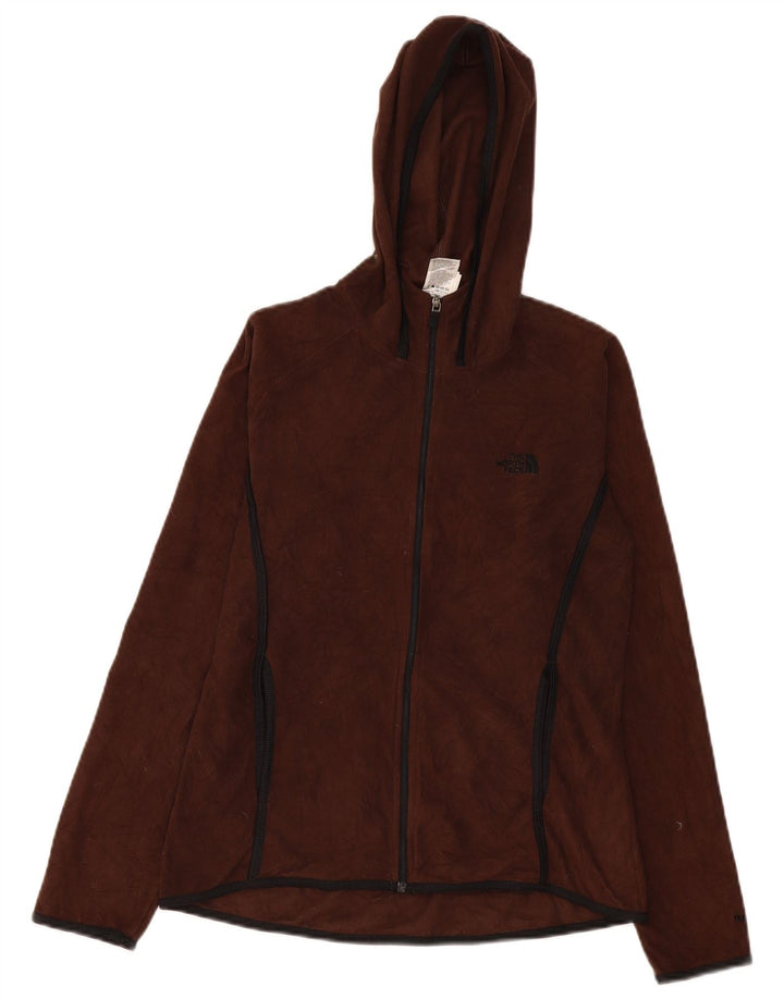 Jaqueta de lã com capuz feminina The North Face UK 12 poliéster marrom médio