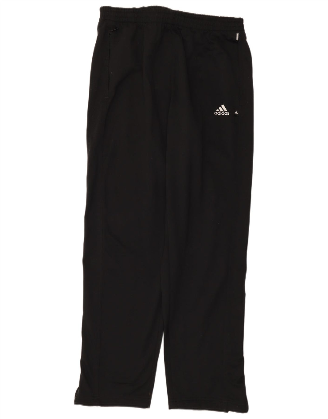 Calça de treino masculina Adidas UK 42/44 grande poliéster preto