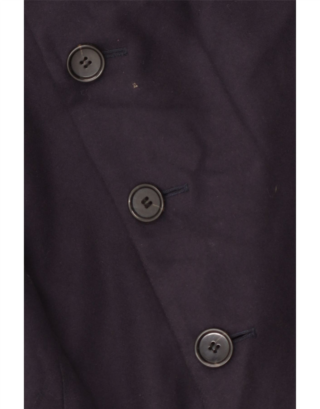 Trench Coat Masculino French Connection Reino Unido 38 Lã Virgem Azul Marinho Médio