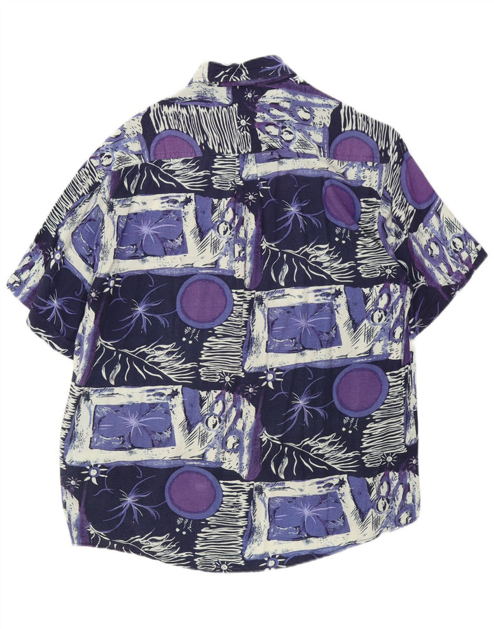 Camisa masculina de manga curta Rob Roy XL patchwork multicolorido rayon